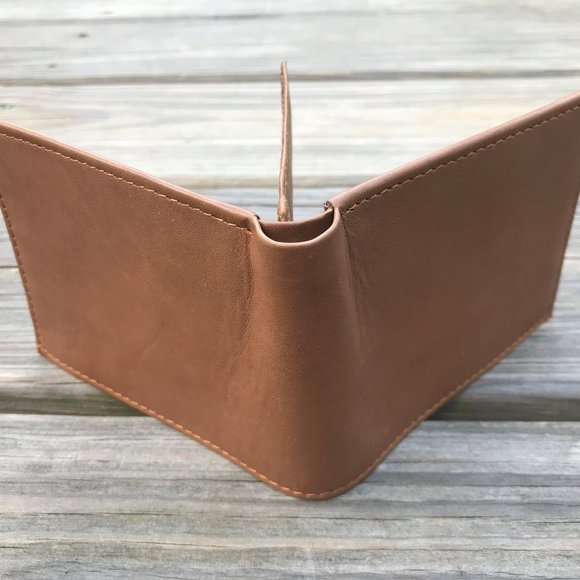 Brown Wallet Handmade Genuine Leather Card Holder - Picture 10 of 10